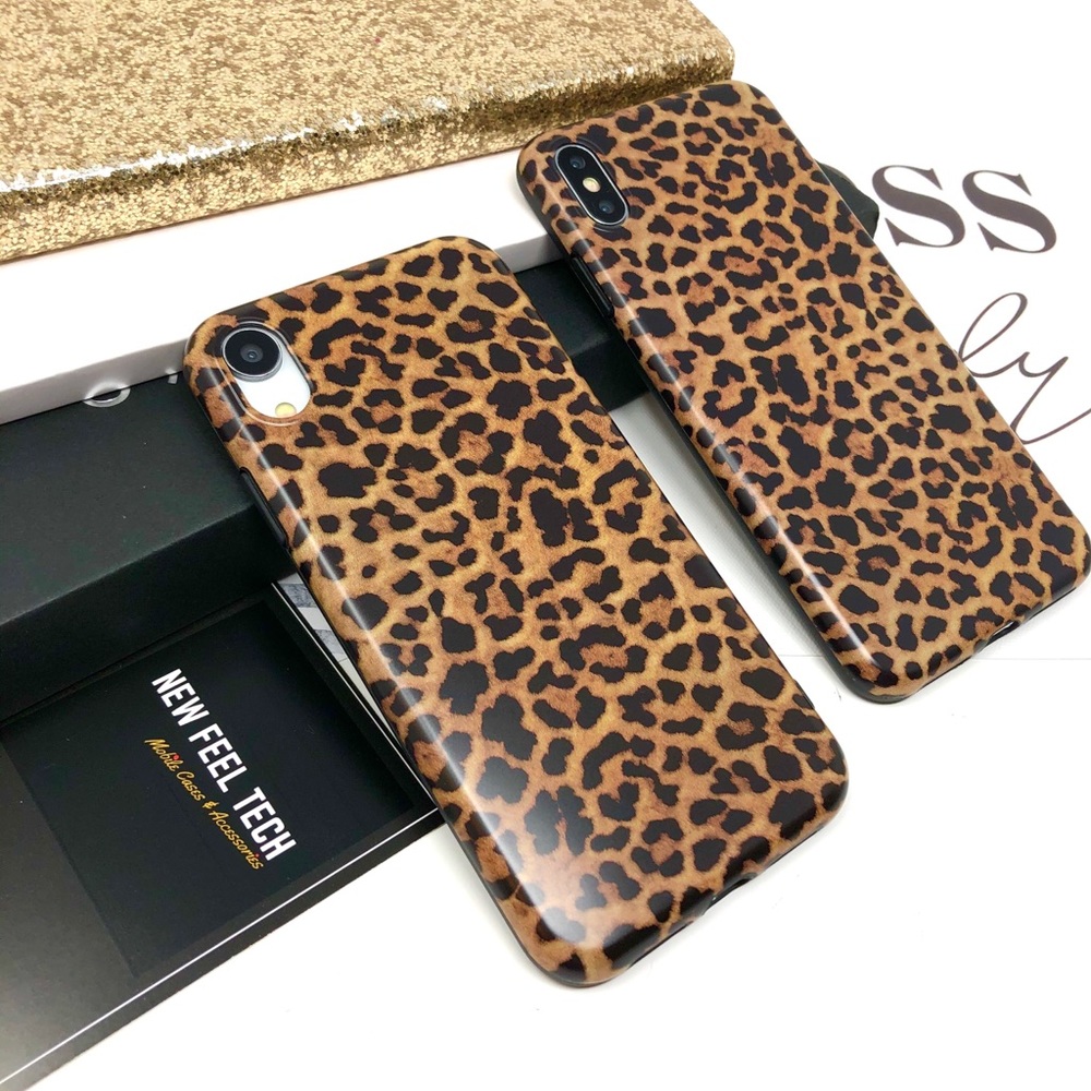 iPhone Brown Leopard Print Case - Picture 2 of 8